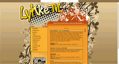 Desktop Screenshot of lykketil.melnicek.cz